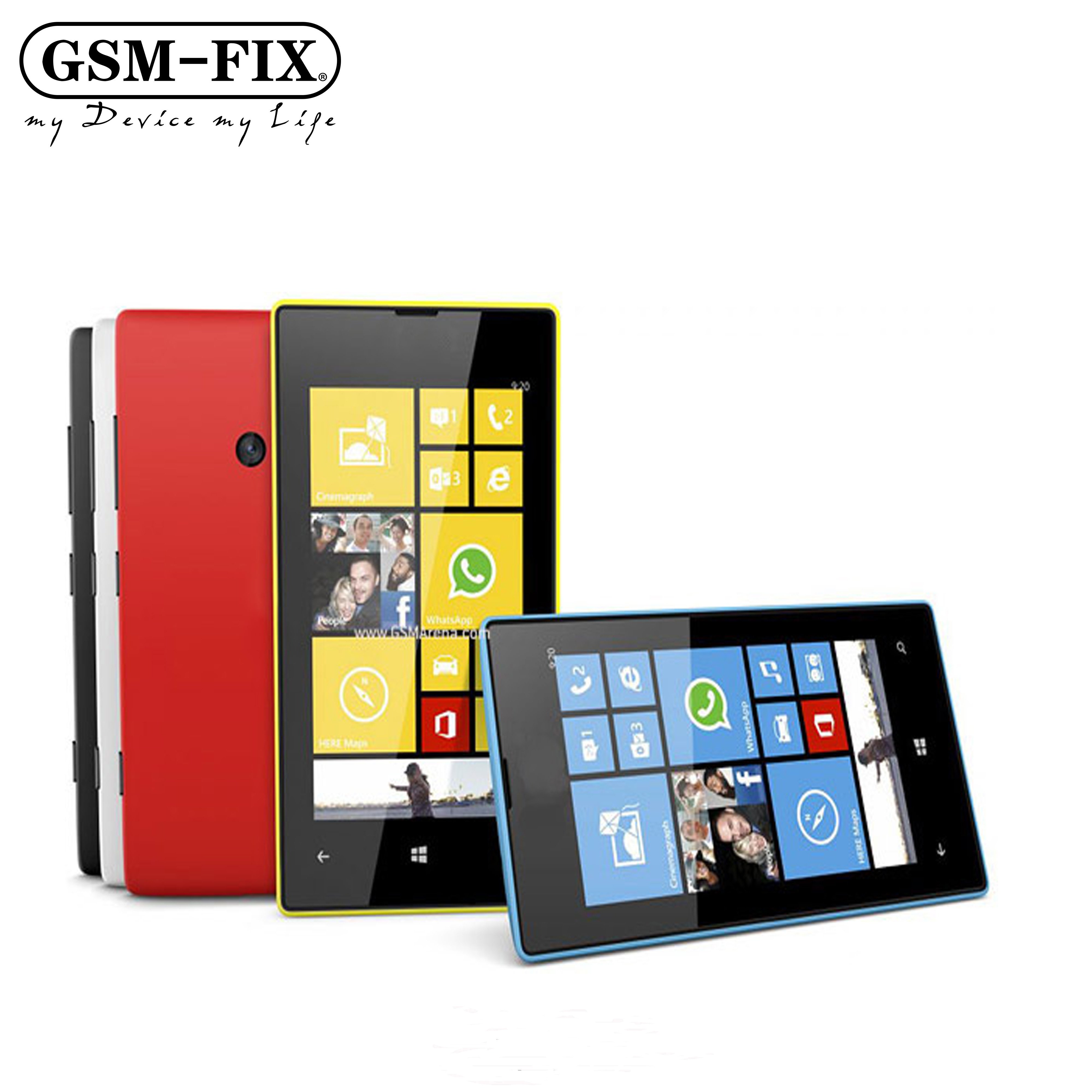 GSM-FIX For Nokia Lumia 520 Double Core 4.0" 3G WIFI GPS 5MP Camera 512MB RAM 8GB ROM Unlocked Mobile Phones